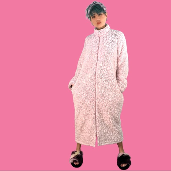 members mark Intimates & Sleepwear Members Mark Cotton Candy Pink Coat Sherpa Robe Poshmark